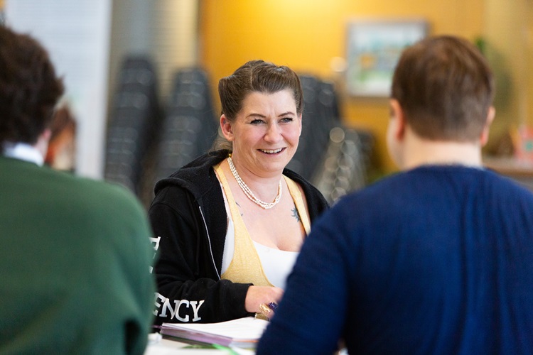 Students enjoying working together