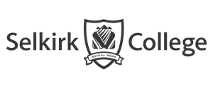 Selkirk College Logo in Grey with Crest