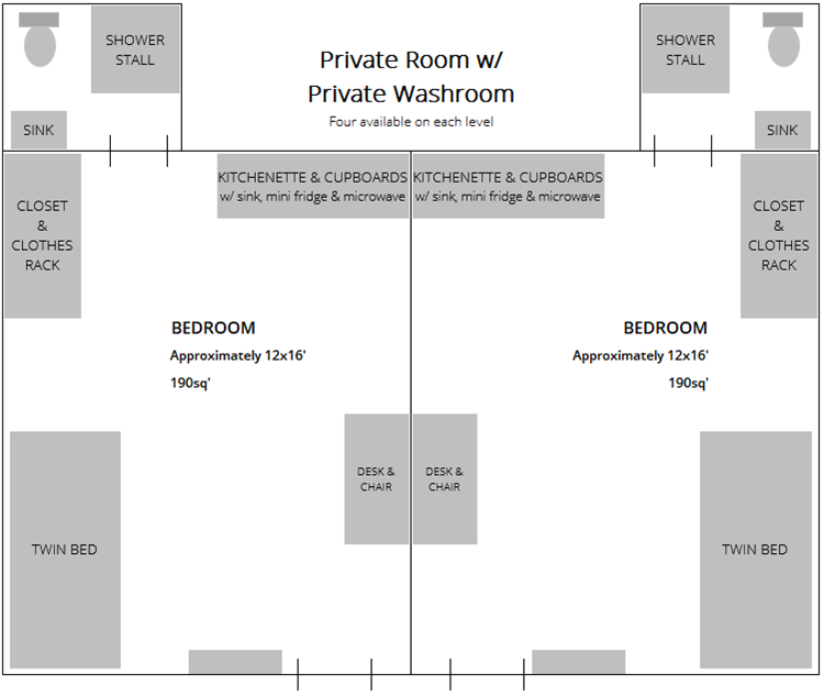Private Room with Private Washroom