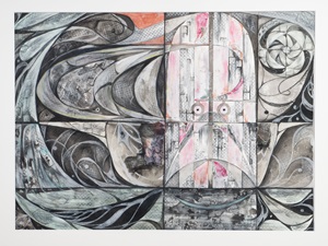 A ship [art original] / Haeun Kim. ©2022. 1 art original (media: mixed media) ; 22 inches x 30 inches (26.5 inches x 33.5 inches, framed).